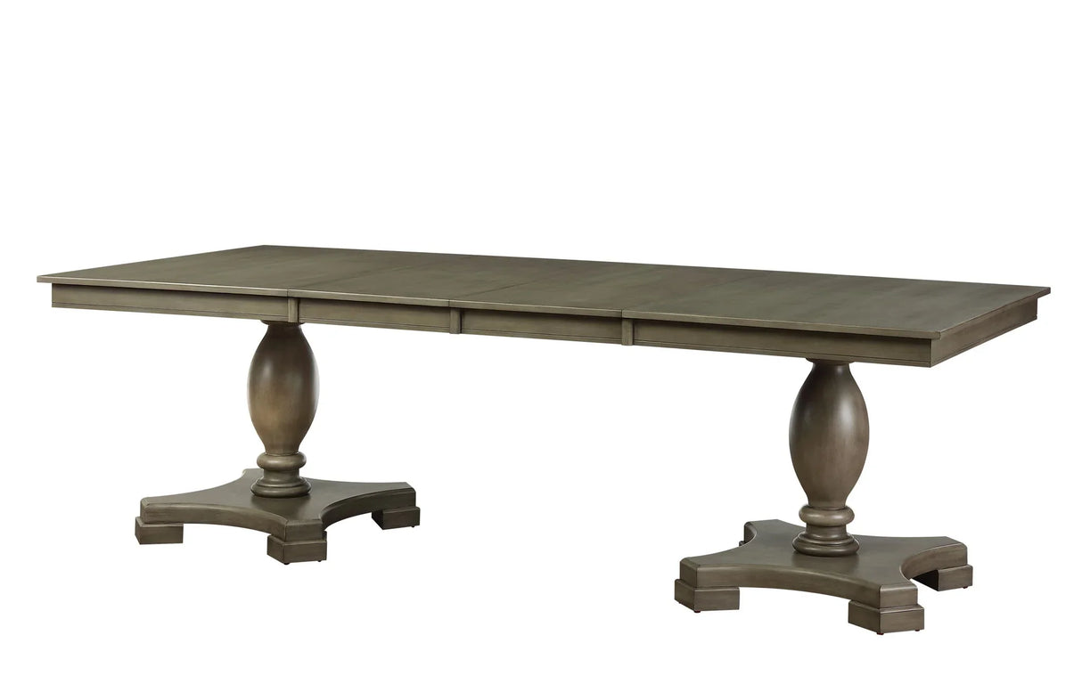 Waylon - 7 Pieces Dining Room Set - Gray / Oak - Furniture Home Direct