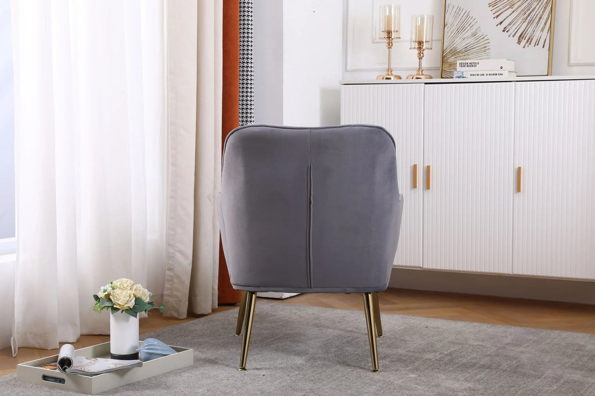 Modern Mid-Century Chair Tufted Sherpa Armchair For Living Room Bedroom Office - Furniture Home Direct