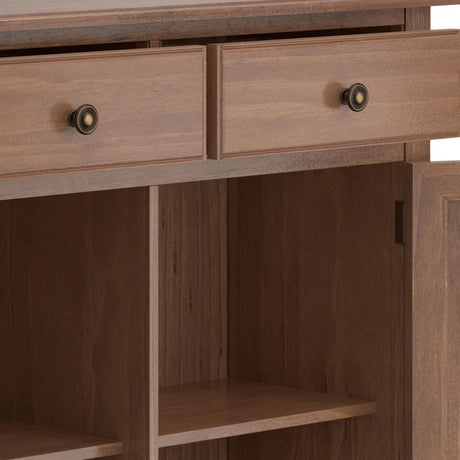 Connaught - Entryway Storage Cabinet - Medium Saddle Brown - Furniture Home Direct