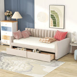 Upholstered Daybed With Slat Support - Furniture Home Direct