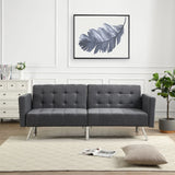 Futon Sofa Bed Convertible Folding Lounge Couch, Armrests - Furniture Home Direct