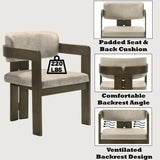 Destin - Polished Microfiber Side Chair (Set of 2) - Light Gray - Furniture Home Direct