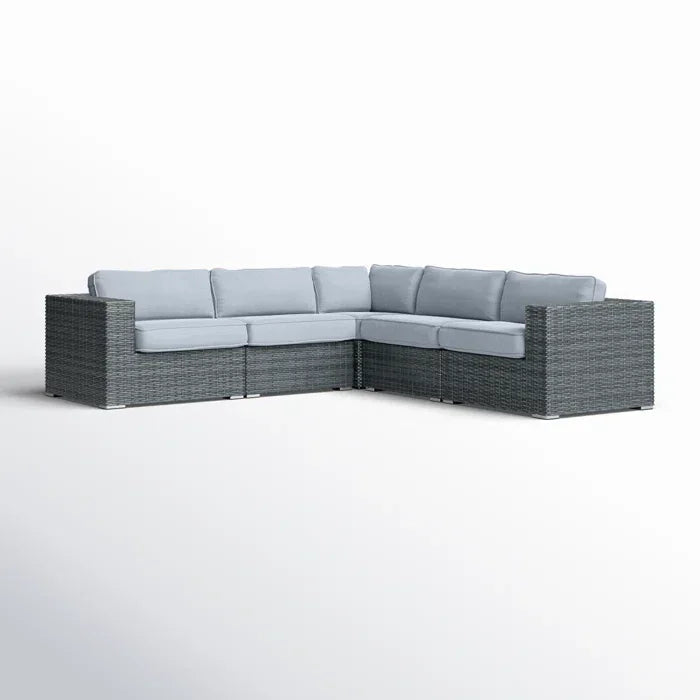 Fully Assembled Patio Sectional with Cushions - Furniture Home Direct