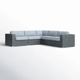 Fully Assembled Patio Sectional with Cushions - Furniture Home Direct