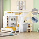 Bunk Bed With LED Light And USB Ports - Furniture Home Direct