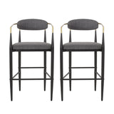 Counter Height Upholstered Barstools (Set of 2)