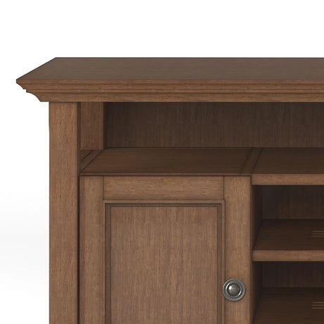 Amherst - TV Media Stand - Rustic Natural Aged Brown - Furniture Home Direct