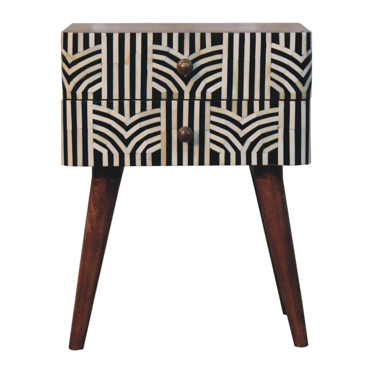 Edessa Bone Inlay Bedside - Furniture Home Direct