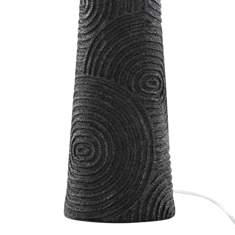 Kona - Contemporary Table Lamp (Set of 2) - Matte Black / Modern Brass / Natural - Furniture Home Direct