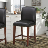 Blaire - Stationary Counter Stool With Nail Heads - Furniture Home Direct