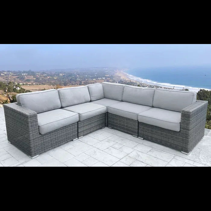 Fully Assembled Patio Sectional with Cushions - Furniture Home Direct