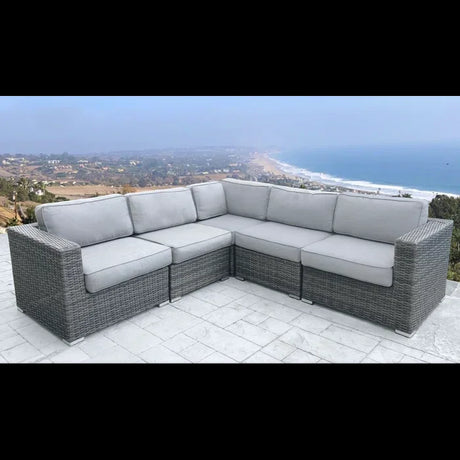 Fully Assembled Patio Sectional with Cushions - Furniture Home Direct