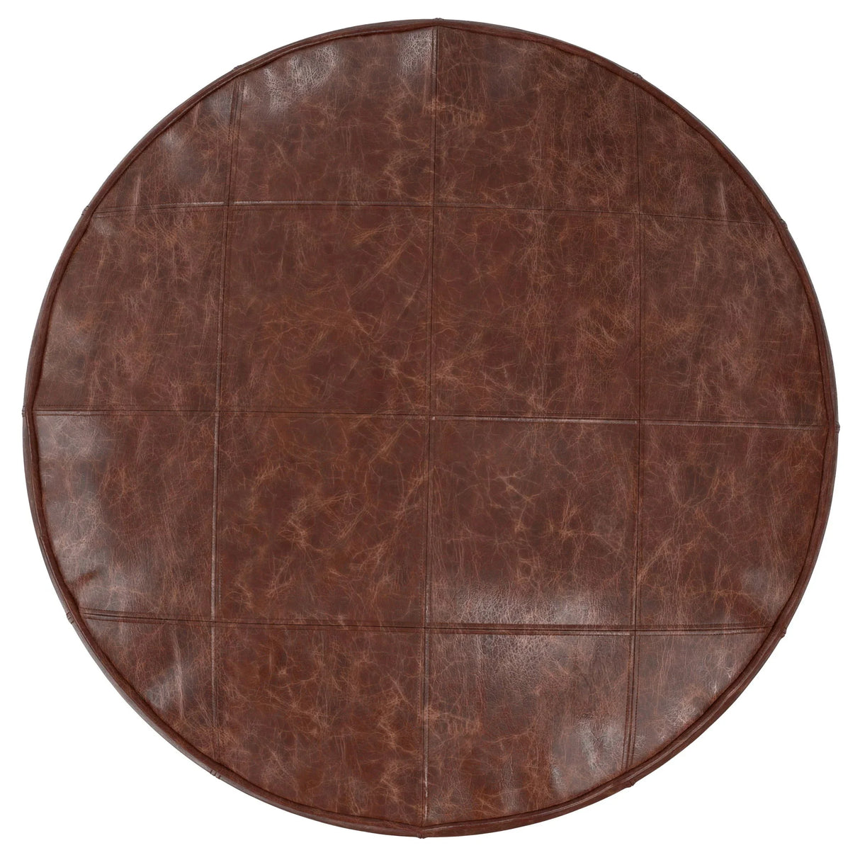 Connor - Handcrafted Round Pouf - Furniture Home Direct