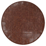 Connor - Handcrafted Round Pouf - Furniture Home Direct