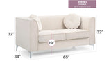 Delray - Micro Suede Loveseat - Furniture Home Direct