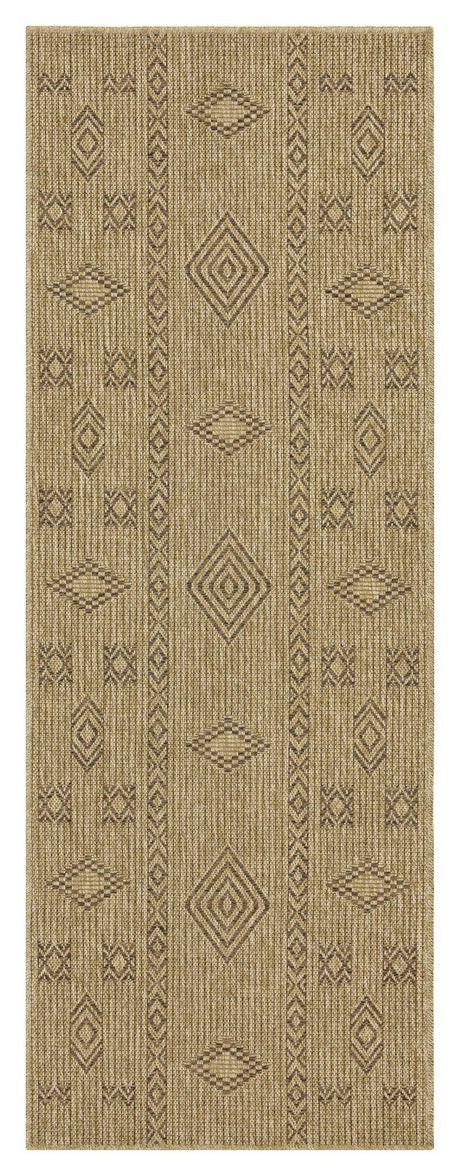 Earth - 2'7" X 7'3" Indoor, Outdoor Area Rug - Jute, Mocha - Furniture Home Direct