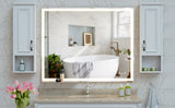 LED Bathroom Vanity Mirror Wall Mounted Adjustable White / Warm / Natural Lights Anti-Fog Touch Switch With Memory Modern Smart Large Bathroom Mirrors - Furniture Home Direct