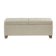Soft Close Upholstered Storage Bench, Convenient Design - Furniture Home Direct