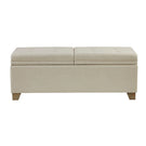 Soft Close Upholstered Storage Bench, Convenient Design - Furniture Home Direct