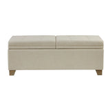 Soft Close Upholstered Storage Bench, Convenient Design - Furniture Home Direct