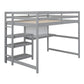 Loft Bed With Shelves, Desk And Writing Board - Furniture Home Direct