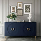 Modern Lacquered 4 Door Wooden Cabinet Sideboard Buffet Server Cabinet Storage Cabinet, For Living Room, Entryway, Hallway, Office, Kitchen And Dining Room - Furniture Home Direct