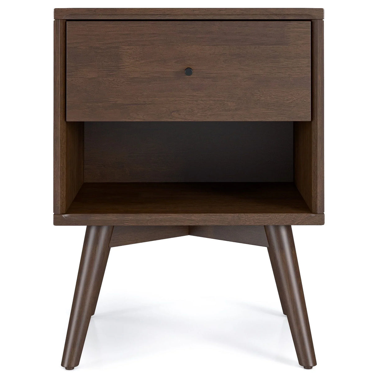 Caroline - Mid-Century Modern Style Night Stand - Brown - Furniture Home Direct