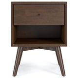 Caroline - Mid-Century Modern Style Night Stand - Brown - Furniture Home Direct