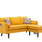 Mia - Sectional Sofa Chaise With USB Charger And Pillows - Furniture Home Direct