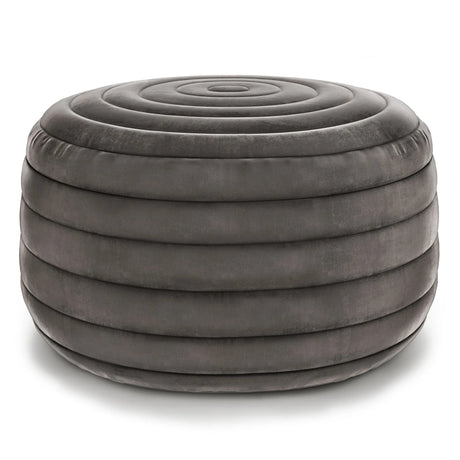 Vivienne - Upholstered Round Pouf - Furniture Home Direct