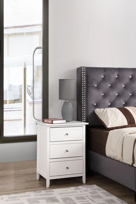 Daniel - 3 Drawer Nightstand - Furniture Home Direct
