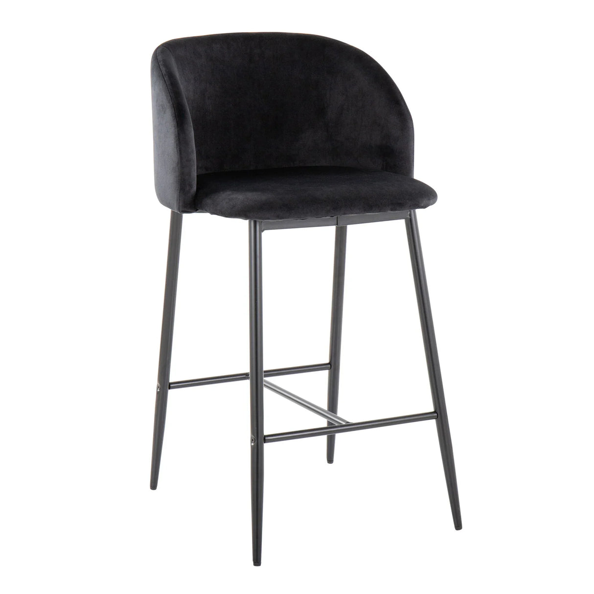 Fran - Contemporary Fixed Height Counter Stool (Set of 2) - Furniture Home Direct
