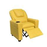 Marisa - PU Leather Kids Recliner Chair With Cupholder - Furniture Home Direct