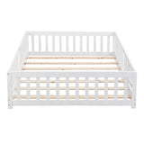 Solid Floor Bed With Door And Fence For Children - Furniture Home Direct