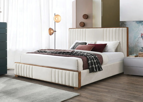 Kaleea - Queen Bed - Beige - Furniture Home Direct