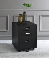 Tennos - Cabinet - Black / Chrome - Furniture Home Direct