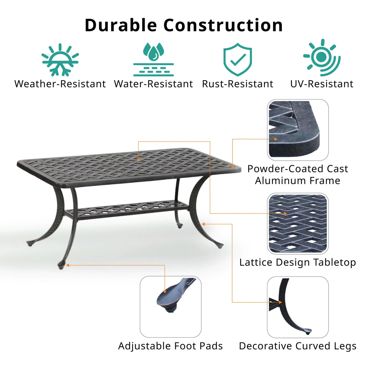Metal Coffee Table - Furniture Home Direct