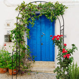 Metal Garden Arch Garden Arbor Trellis Climbing Plants Support Rose Arch Outdoor Arch - Furniture Home Direct