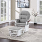 Madison - Glider & Ottoman - White Base - Furniture Home Direct