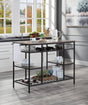 Lona - Kitchen Island - Rustic Oak / Black - Furniture Home Direct