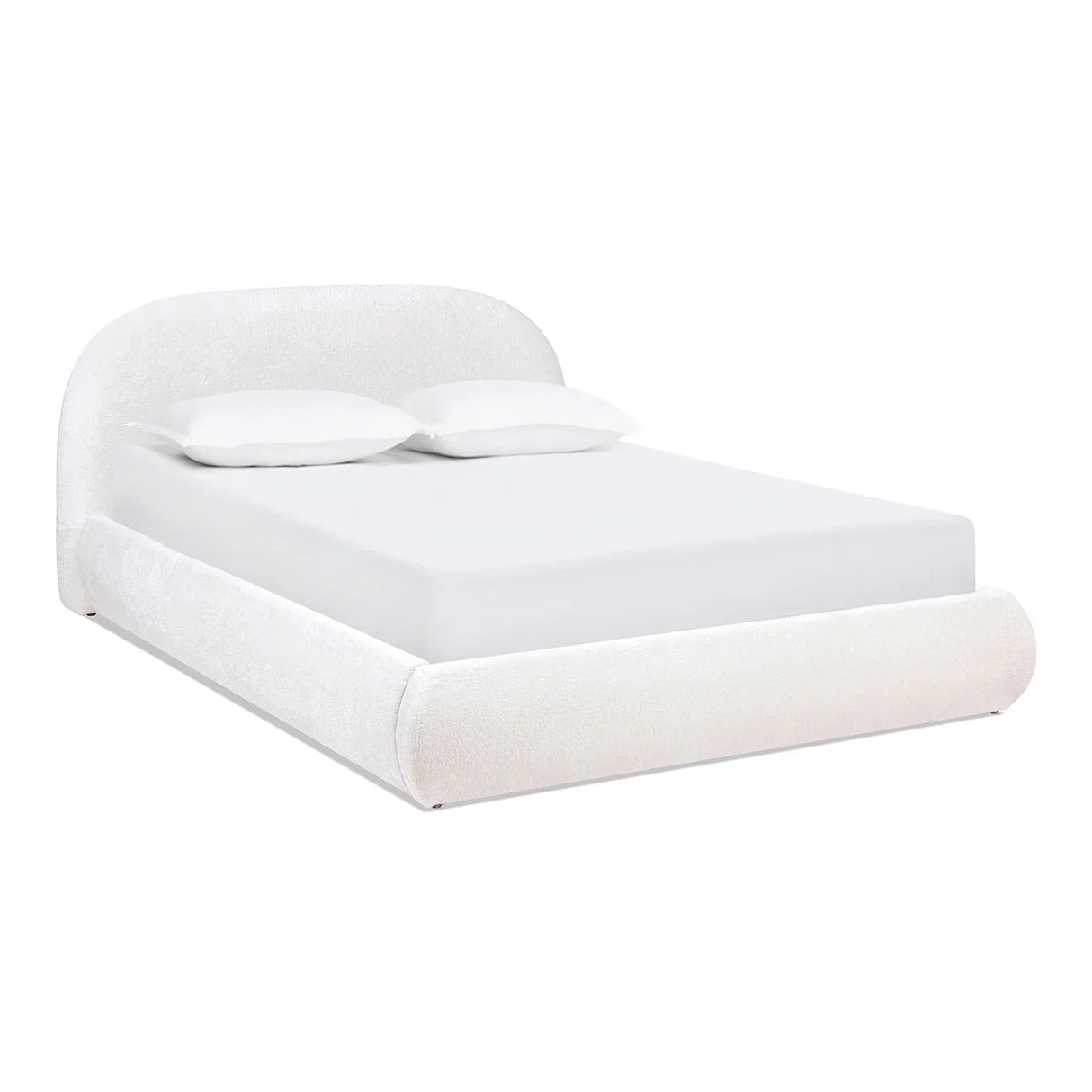 Archie Puffy Grounded - Upholstered Platform Bed - Furniture Home Direct