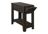 Accent Side Table, Storage, Lamp, Transitional Space-Saving Design - Furniture Home Direct