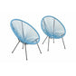 Modern Egg Shaped String Chairs (Set of 2) - Furniture Home Direct