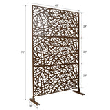 Outdoor & Indoor Freestanding Decorative Privacy Screen - Furniture Home Direct