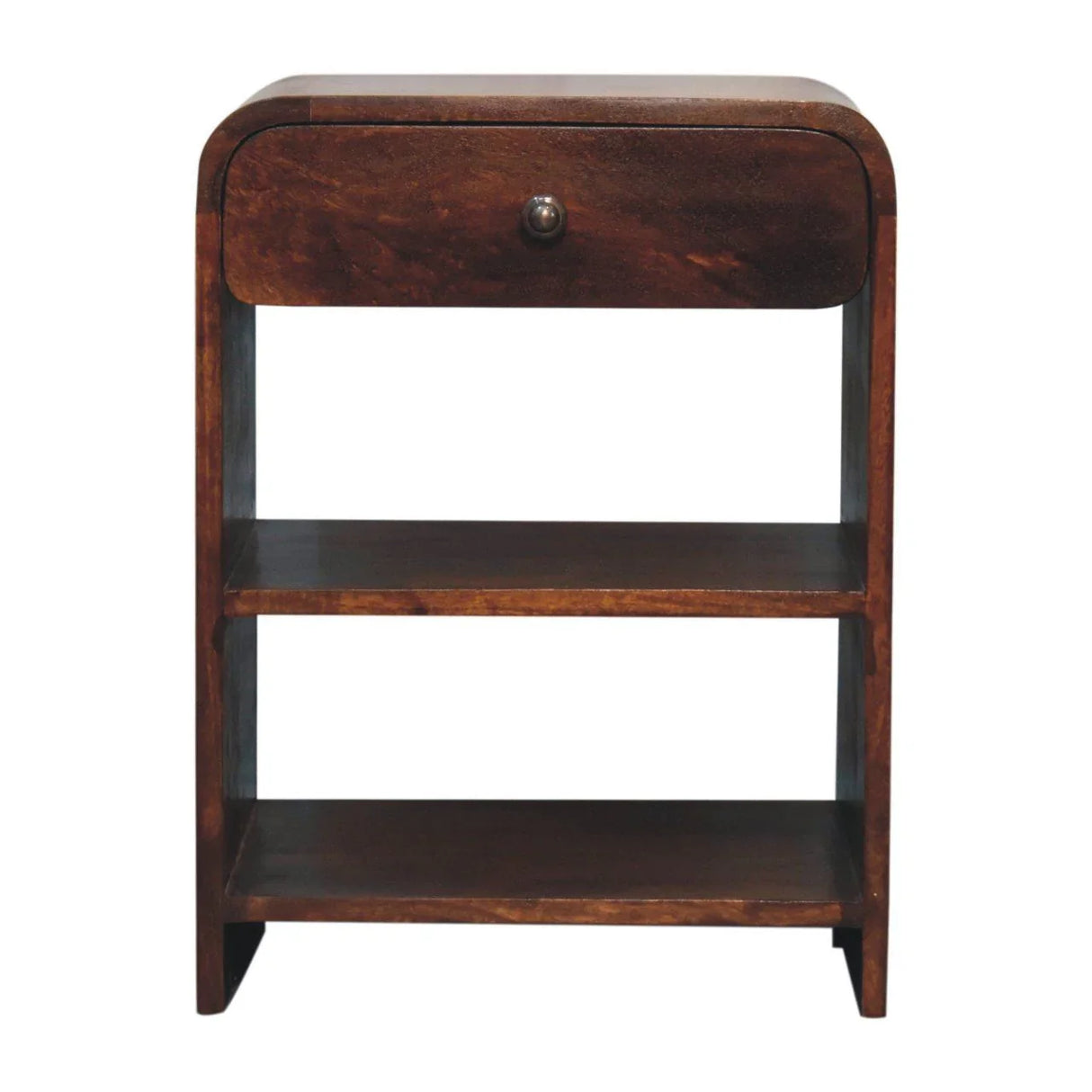 Aspen - Open Bedside Table - Dark Brown - Furniture Home Direct