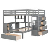 Bunk Bed With Desk, Drawers And Shelves - Furniture Home Direct