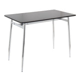Marcel Mason - 5 Piece Swivel Contemporary Counter Height Dining Set - Furniture Home Direct