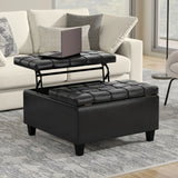Harrison - Upholstered Coffee Table Storage Ottoman - Furniture Home Direct