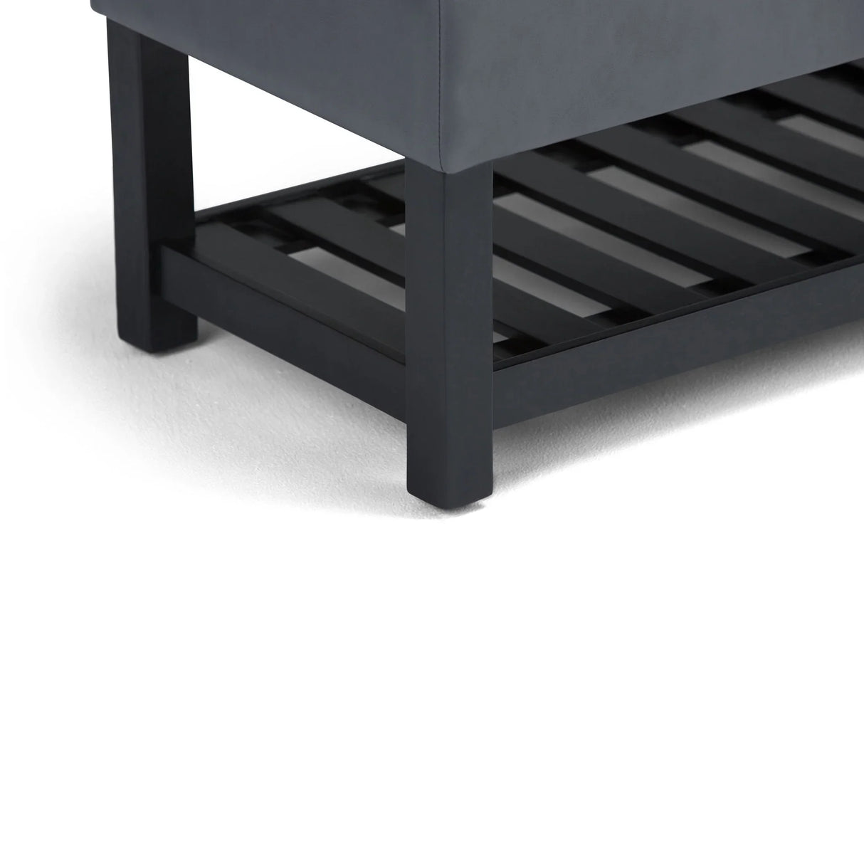 Saxon - Upholstered Transitional Storage Ottoman Bench - Furniture Home Direct