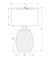 Lighting, Table Lamp, Resin, Contemporary - Cream - Furniture Home Direct